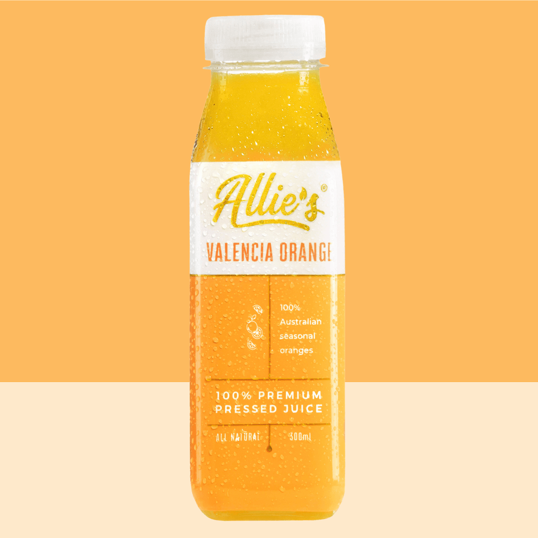 Allie's Valencia Orange 300mL (8 Pack) Cold Pressed Juice