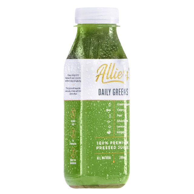 Allie's Daily Greens 300mL (8 Pack) Cold Pressed Juice – Allie's Cold ...