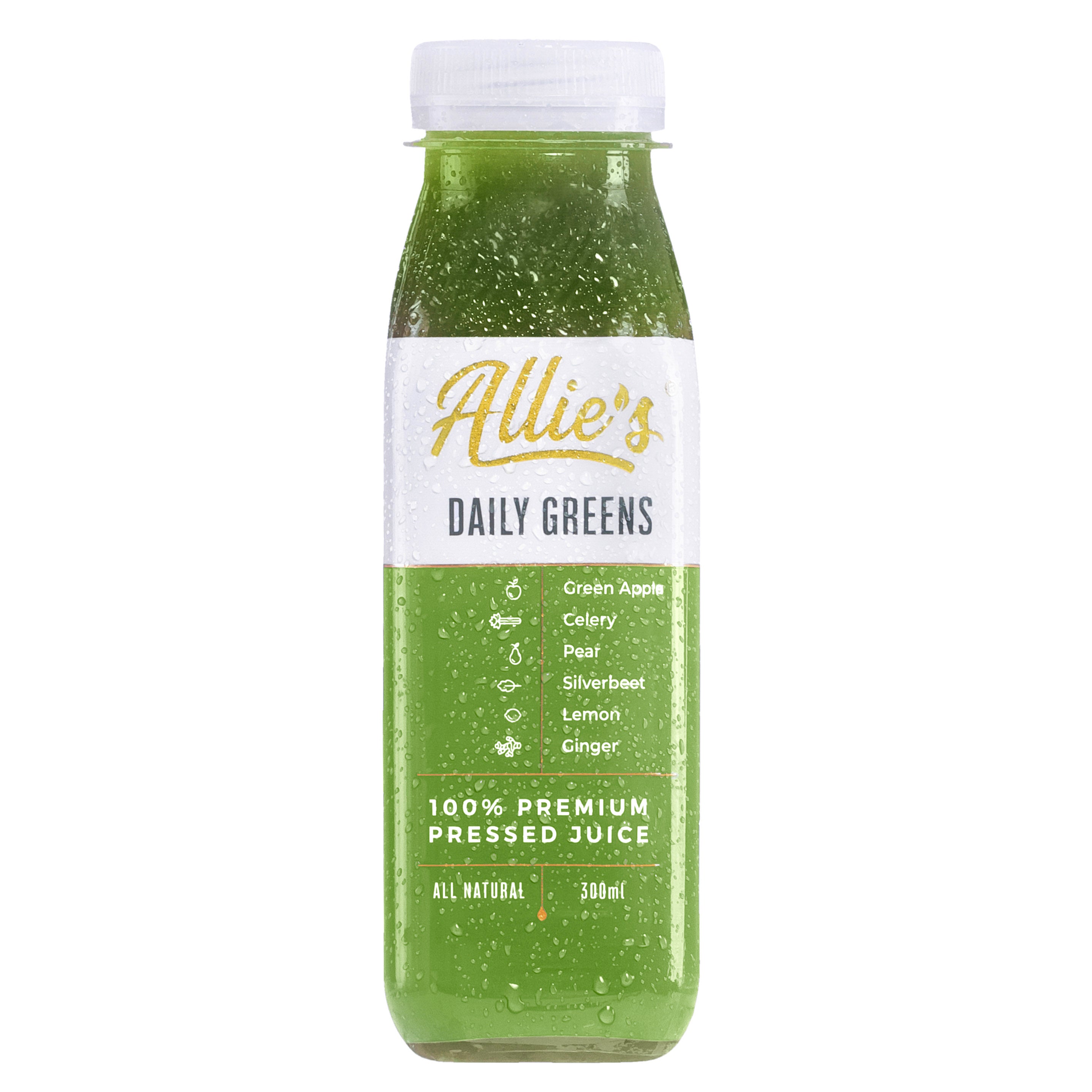 Allie's Daily Greens 300mL (8 Pack) Cold Pressed Juice – Allie's Cold ...