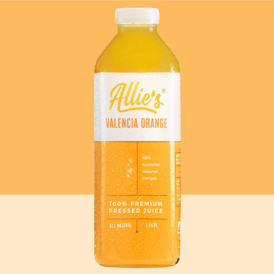 Allie's Valencia Orange 1L (6 Pack) Cold Pressed Juice